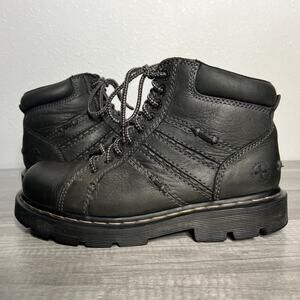 Dr. Martens Jonas Lace Up Boots Green Womens 9 Mens 8